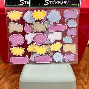 Nicole Brand Speech Bubble Stickers 2 packs